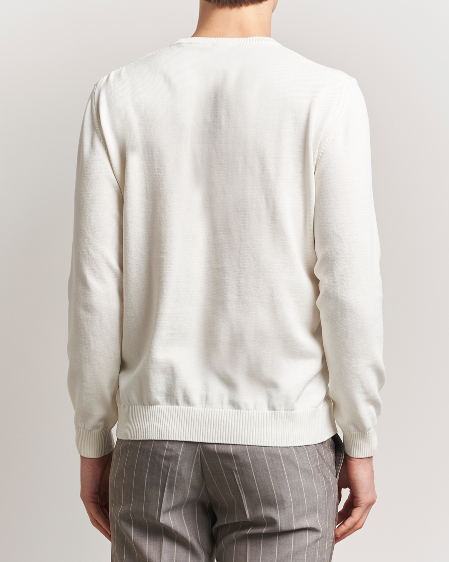 Herre | Gensere | Oscar Jacobson | Blake Knitted Cotton Crew White