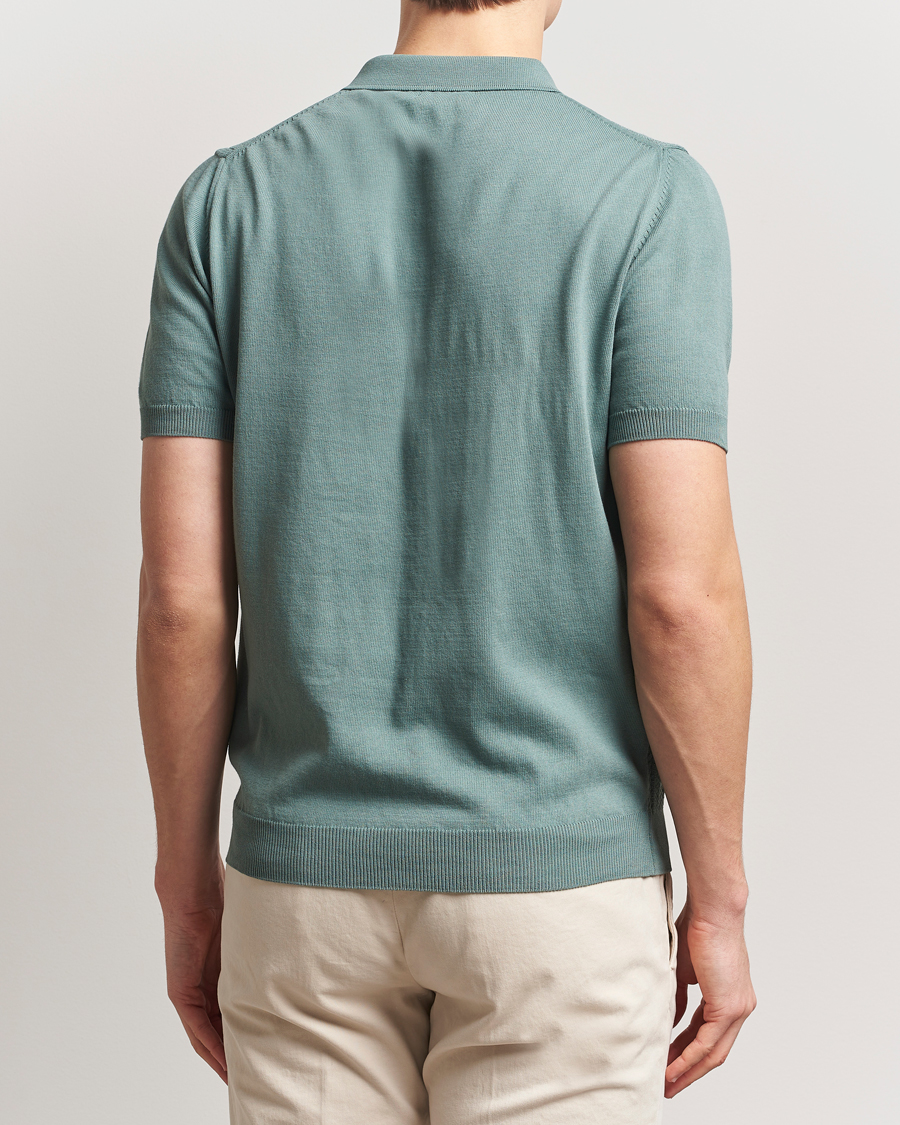 Herre | Pikéer | Oscar Jacobson | Barto Structured Cotton Polo Light Green