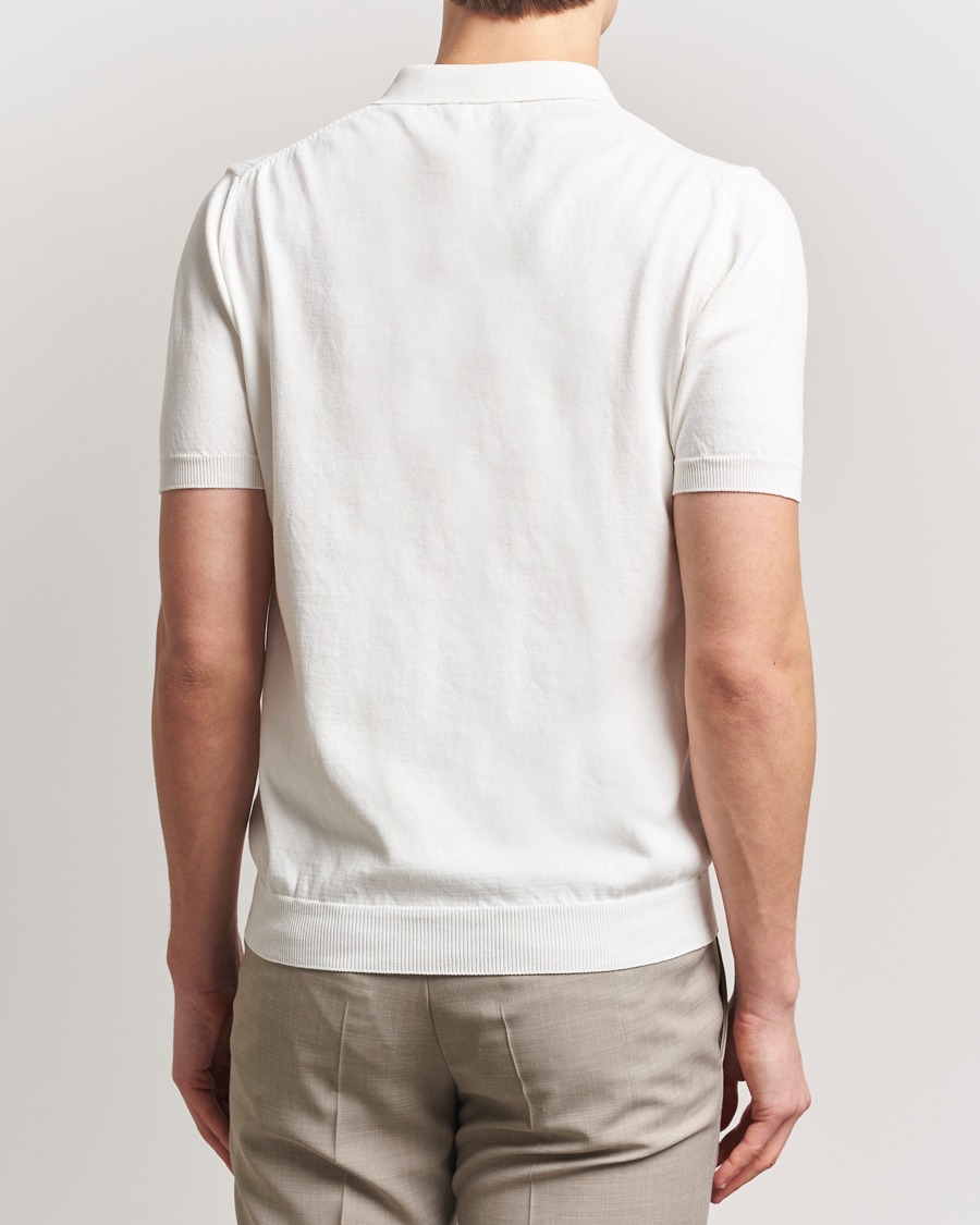 Herre | Pikéer | Oscar Jacobson | Barto Structured Cotton Polo Snow White