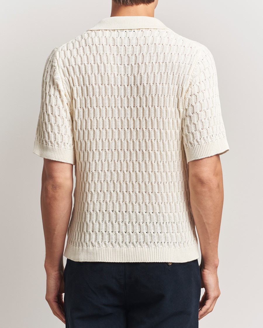 Herre | Pikéer | Peregrine | Cove Knitted Cotton Polo Shirt White