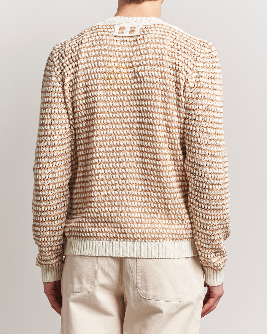 Herre | Gensere | Peregrine | Island Crochet Knitted Jumper White