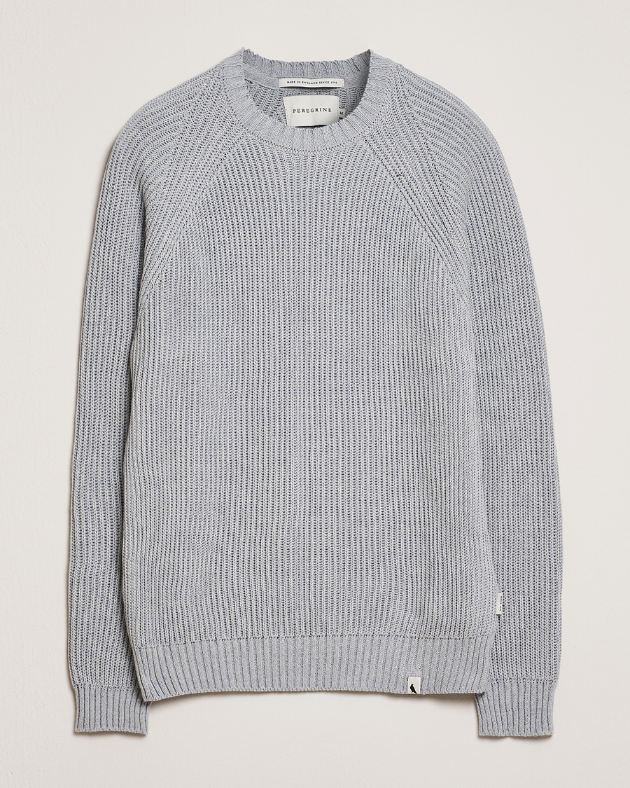 Herre | Gensere | Peregrine | Harry Organic Cotton Sweater Washed Denim