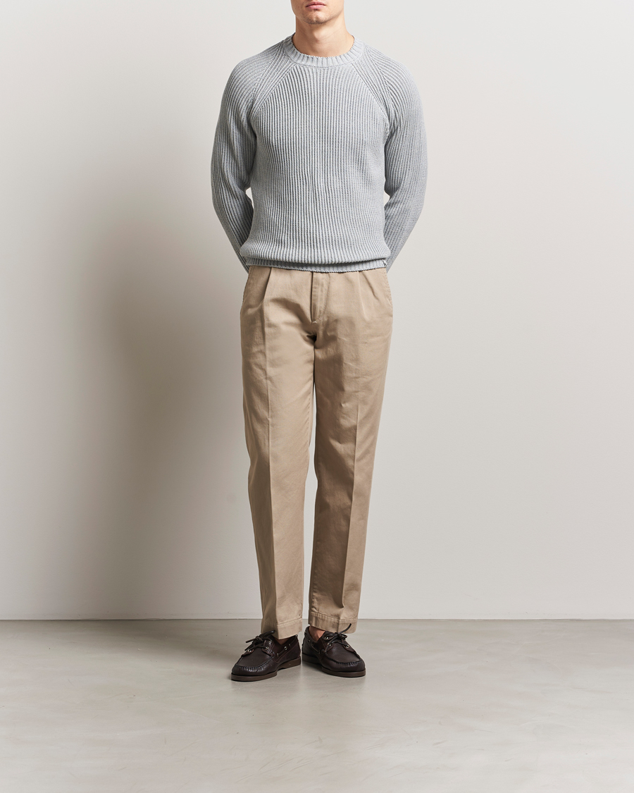 Herre | Gensere | Peregrine | Harry Organic Cotton Sweater Washed Denim