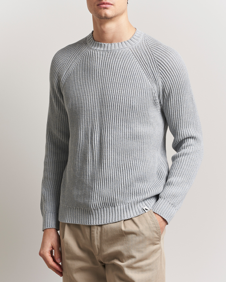 Herre | Gensere | Peregrine | Harry Organic Cotton Sweater Washed Denim