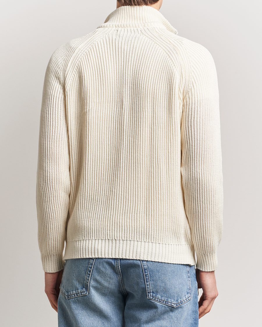 Herre | Gensere | Peregrine | Felix Quarter Zip Jumper White