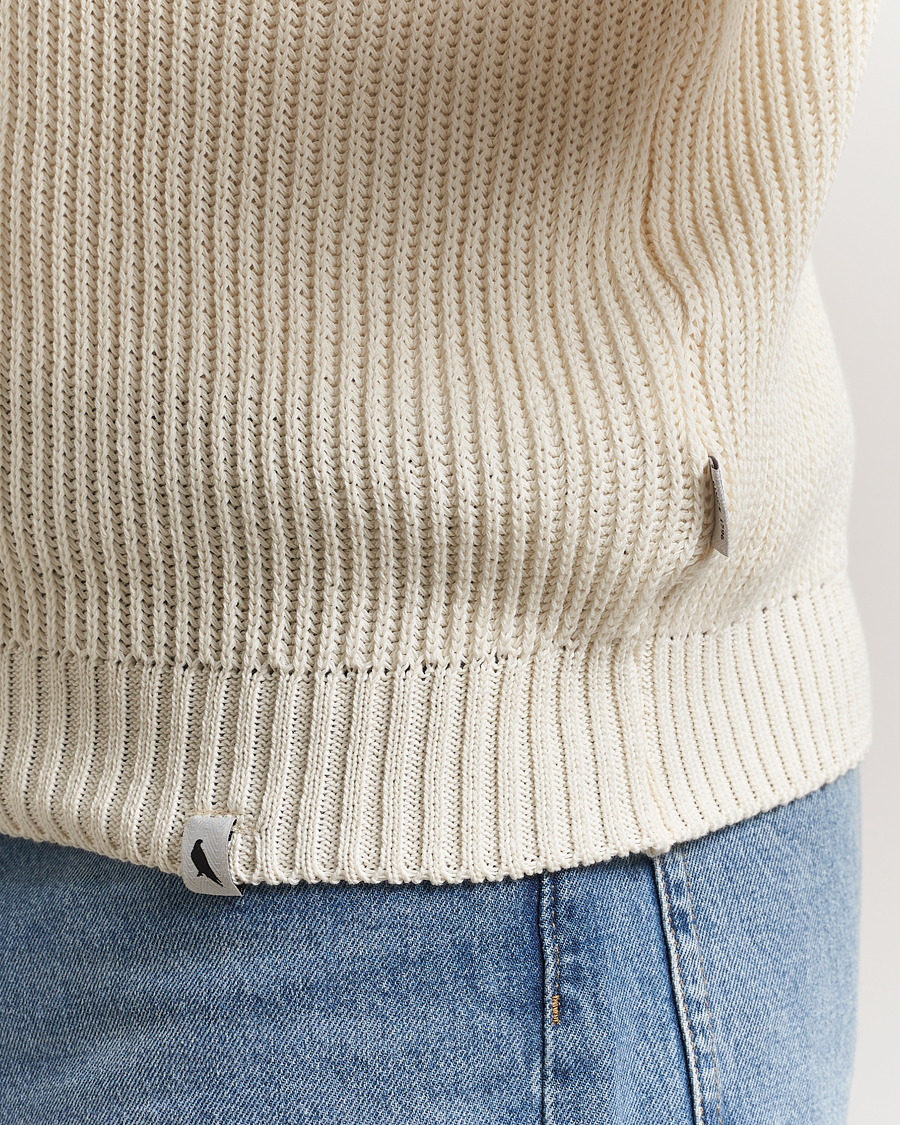 Herre | Gensere | Peregrine | Felix Quarter Zip Jumper White