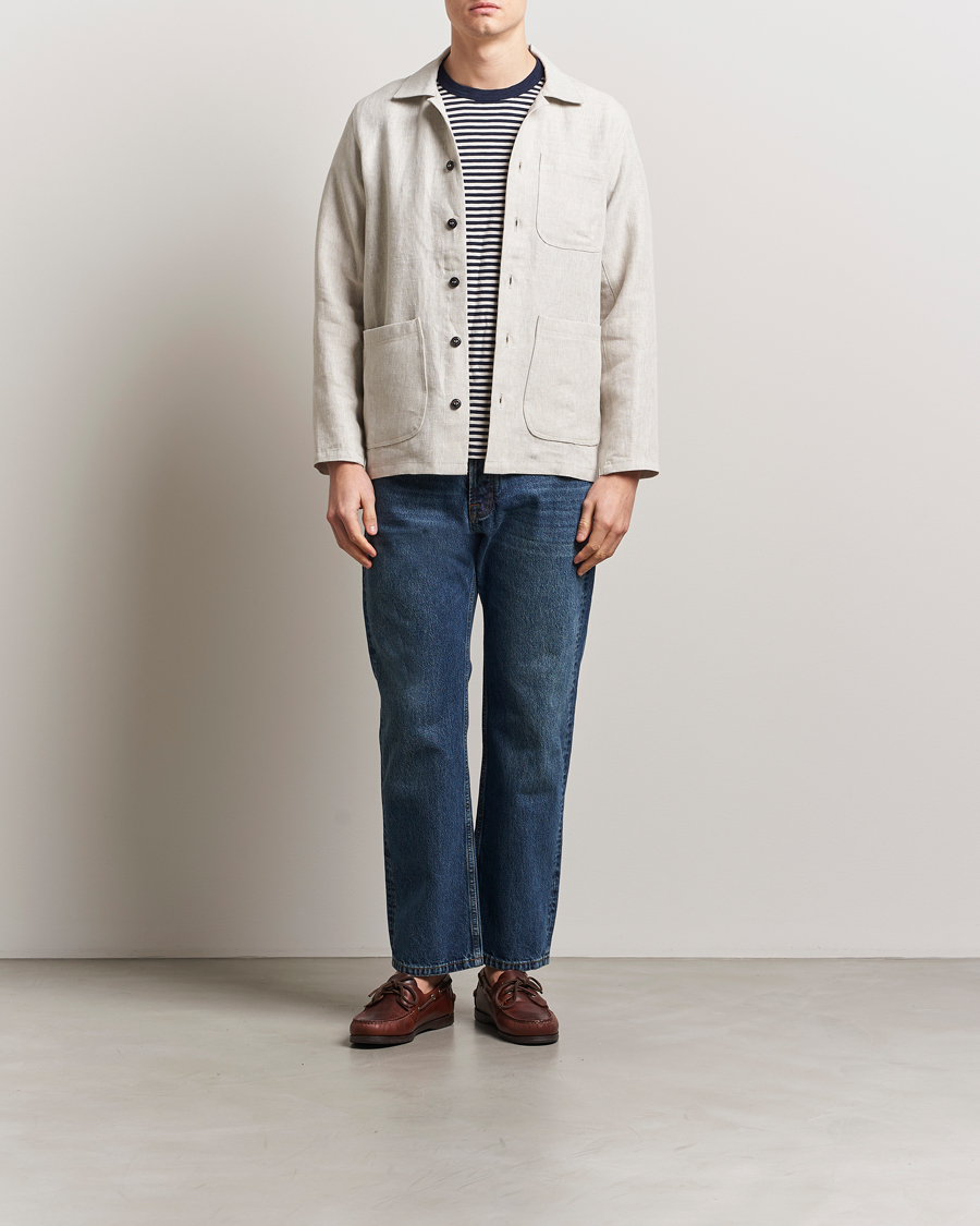 Herre | Skjorter | Peregrine | Grange Linen Shacket Natural