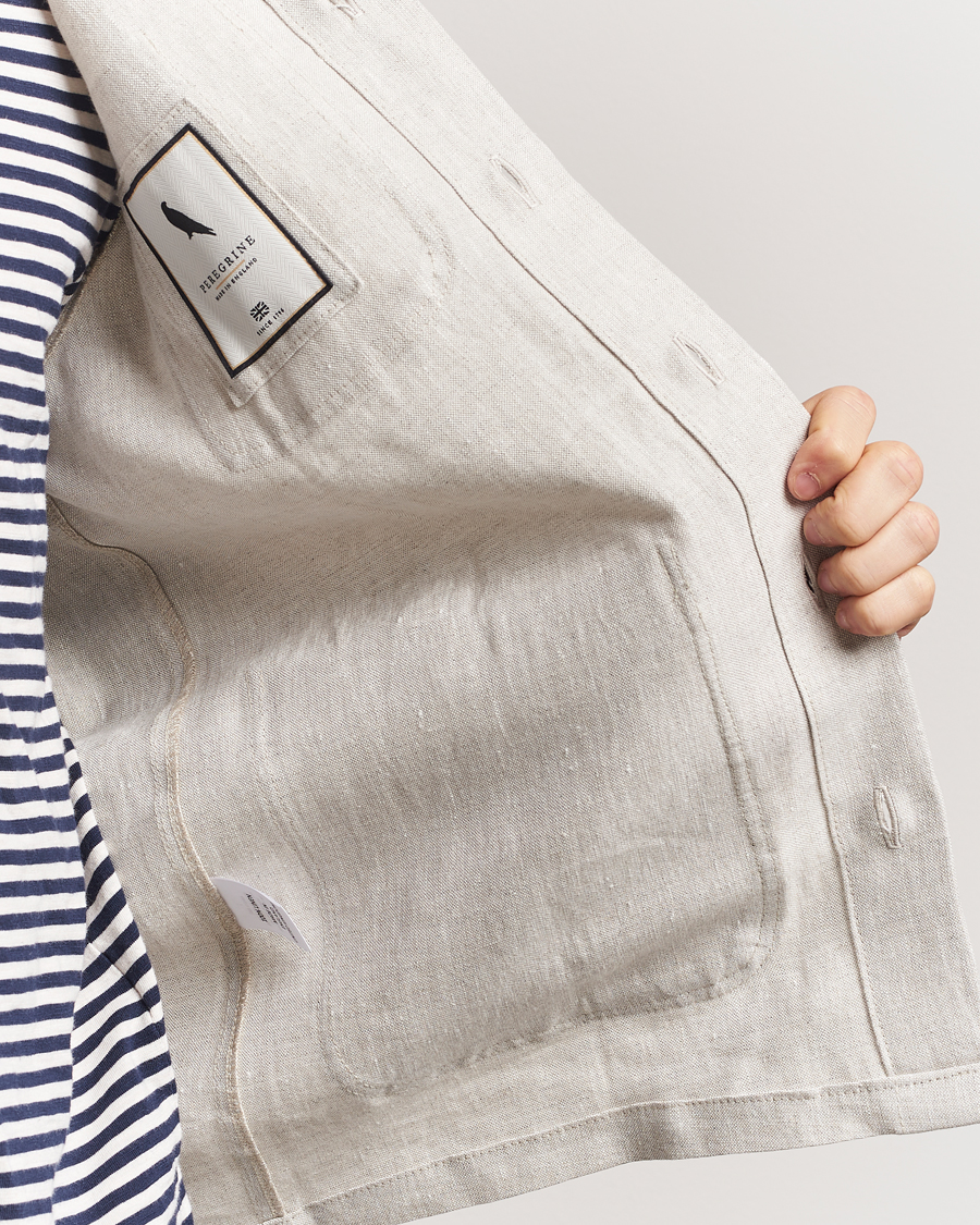 Herre | Skjorter | Peregrine | Grange Linen Shacket Natural