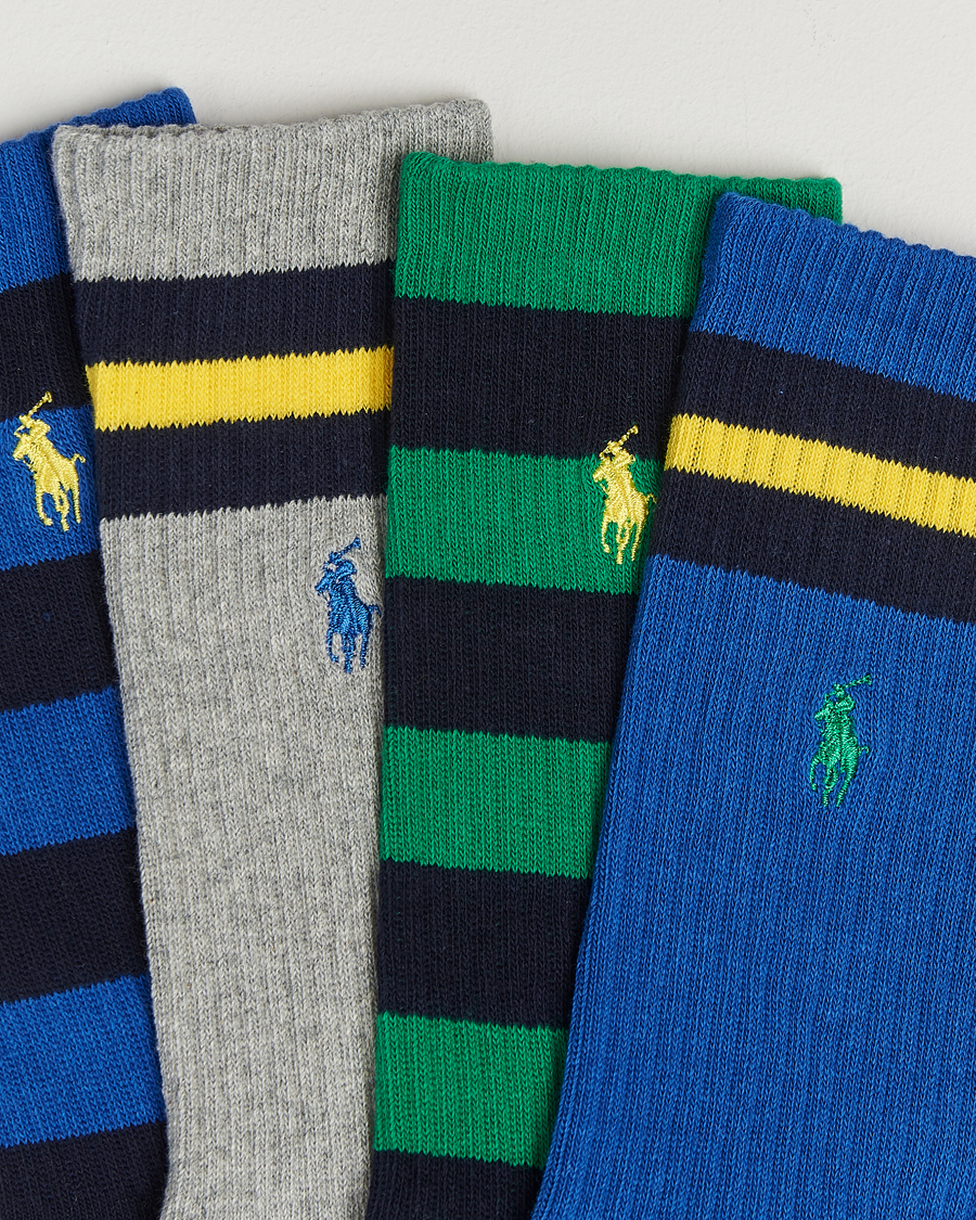 Herre | Undertøy | Polo Ralph Lauren | 6-Pack Mix Crew Sock Navy/Blue/White/Grey/Green