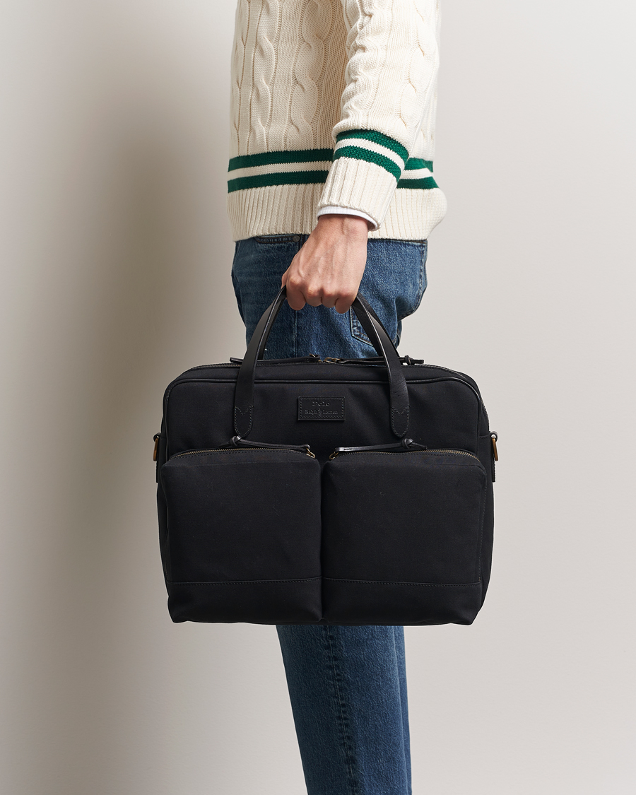 Herre | Vesker | Polo Ralph Lauren | Commuter Canvas Messenger Bag Black