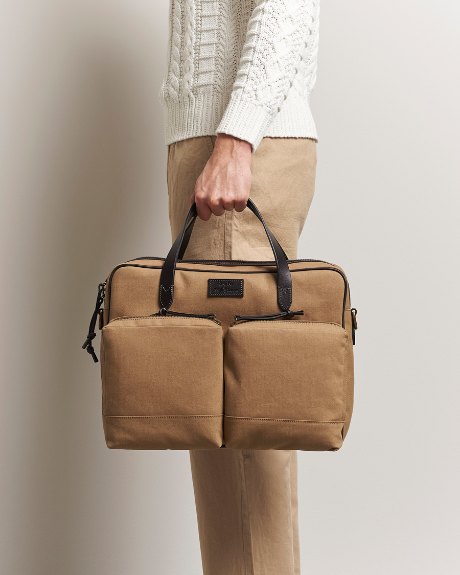 Herre | Vesker | Polo Ralph Lauren | Commuter Canvas Messenger Bag Khaki/Brown