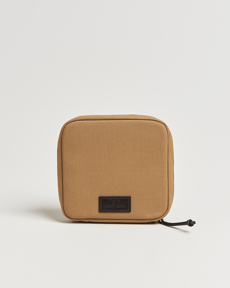 Herre | Vesker | Polo Ralph Lauren | Canvas/Leather Washbag Montana Khaki