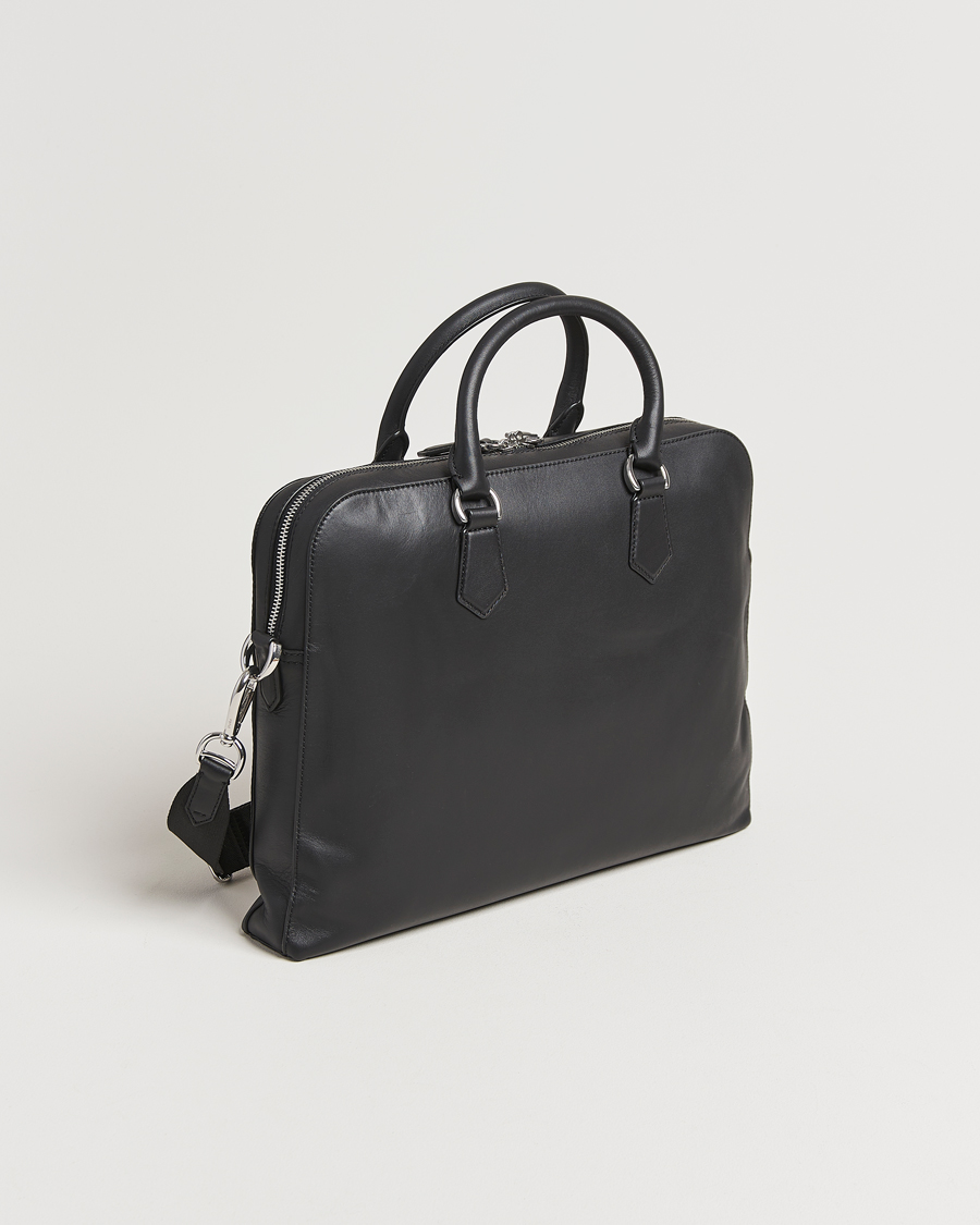 Herre | Polo Ralph Lauren Messenger Leather Bag Black | Polo Ralph Lauren | Messenger Leather Bag Black