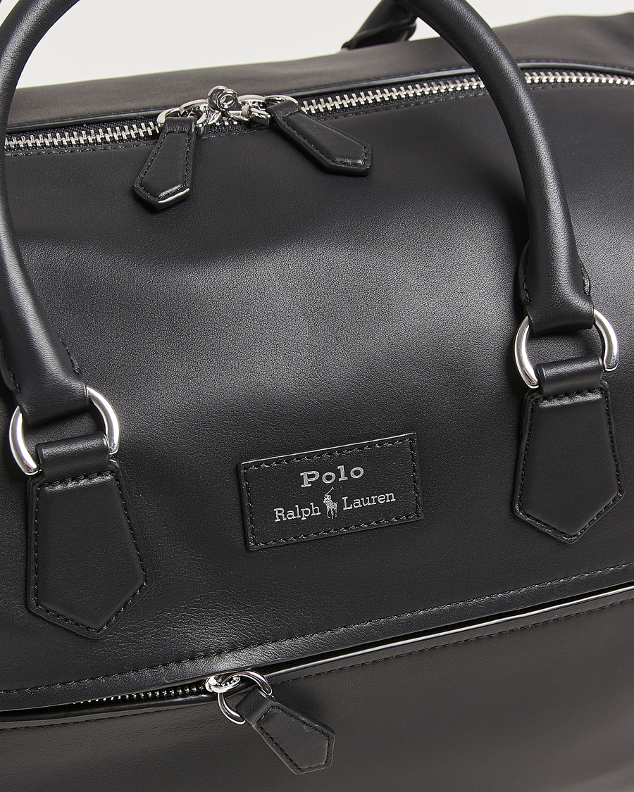 Herre | Vesker | Polo Ralph Lauren | Smooth Leather Weekendbag Black