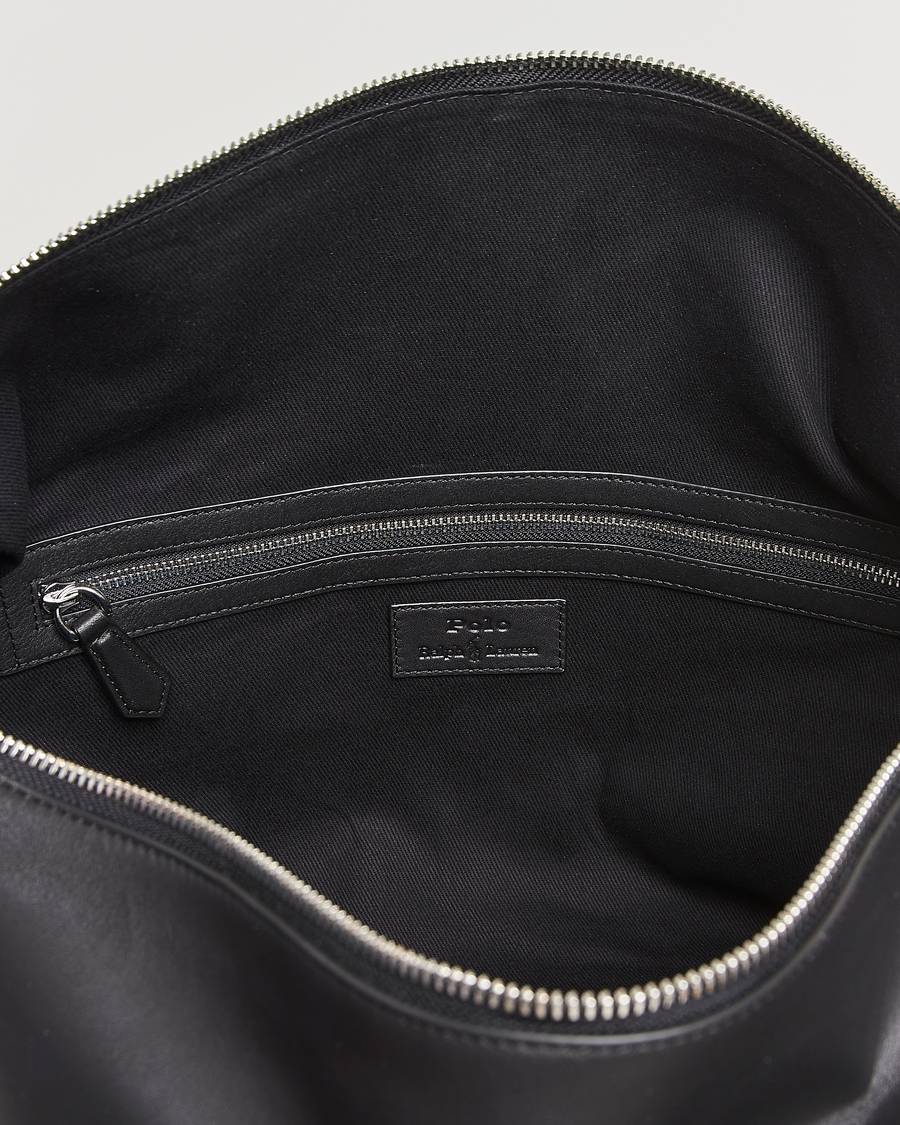 Herre | Vesker | Polo Ralph Lauren | Smooth Leather Weekendbag Black