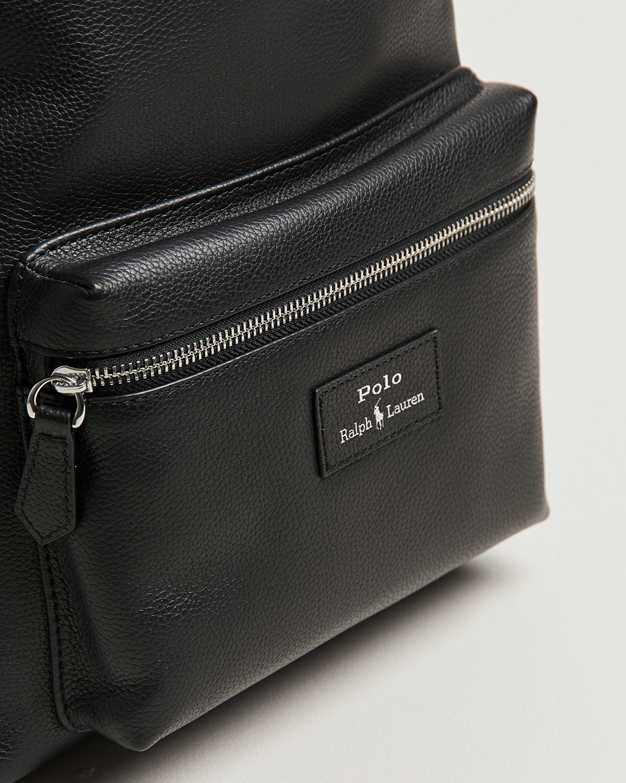 Herre | Vesker | Polo Ralph Lauren | Backpack Pebble Leather Black