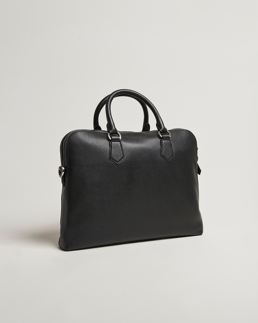 Herre | Vesker | Polo Ralph Lauren | Messenger Pebble Leather Black