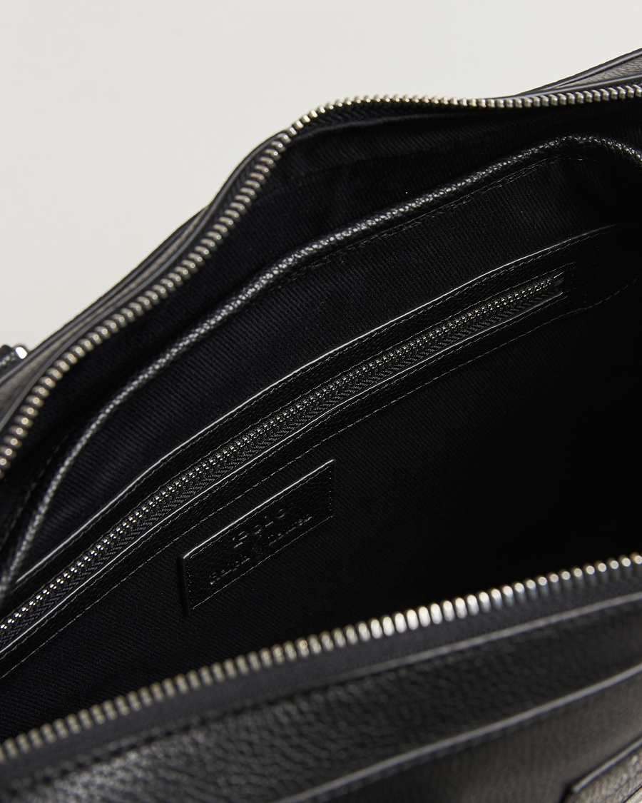 Herre | Vesker | Polo Ralph Lauren | Messenger Pebble Leather Black