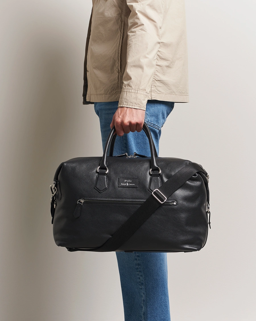 Herre | Vesker | Polo Ralph Lauren | Polo Ralph LaurenPebble Leather Duffle BagBlack