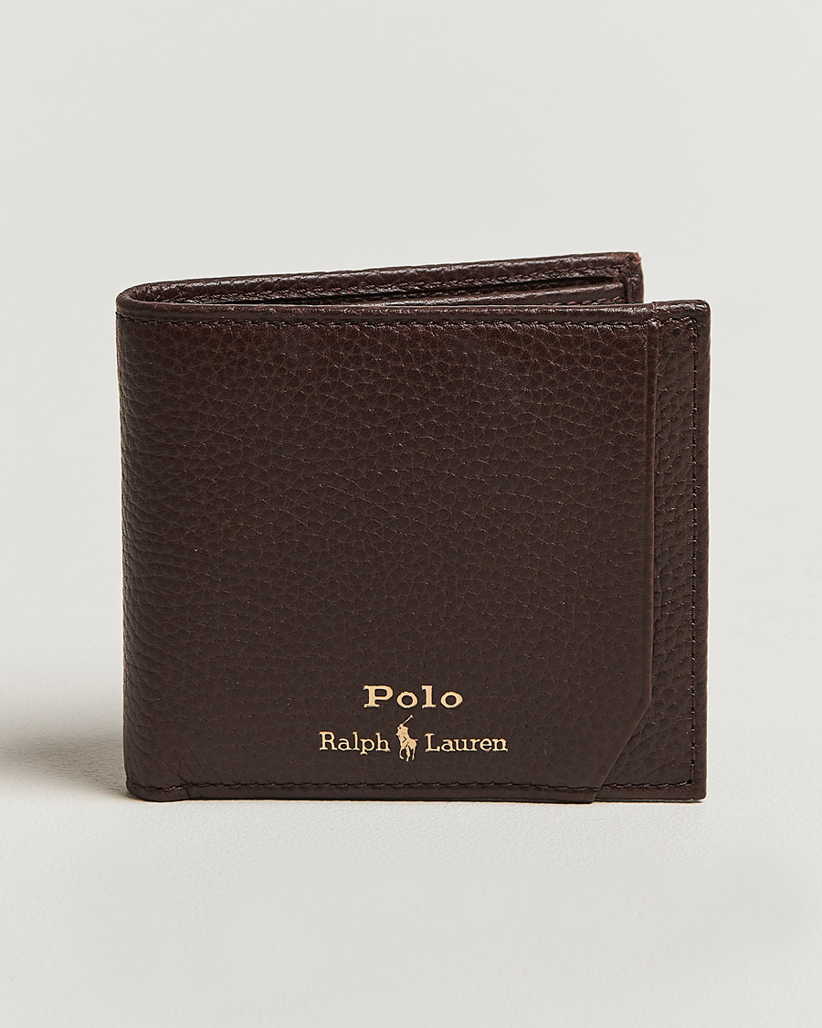 Herre | Lommebøker | Polo Ralph Lauren | Wallet Pebble Leather Dark Brown