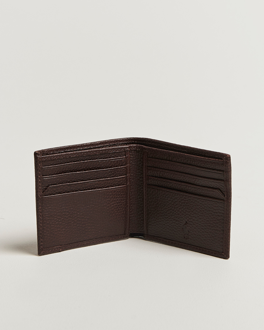 Herre | Lommebøker | Polo Ralph Lauren | Wallet Pebble Leather Dark Brown