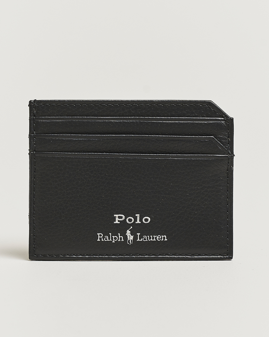 Herre | Lommebøker | Polo Ralph Lauren | Card Holder Pebble Leather Black