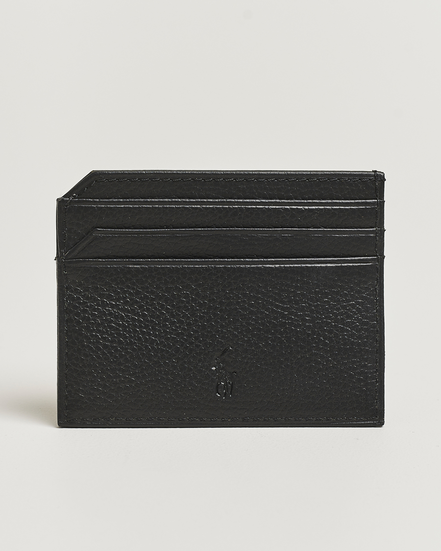 Herre | Lommebøker | Polo Ralph Lauren | Card Holder Pebble Leather Black