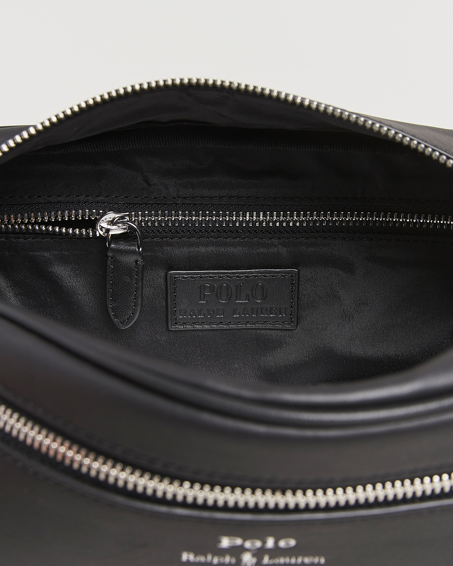 Herre | Vesker | Polo Ralph Lauren | Smooth Leather Washbag Black