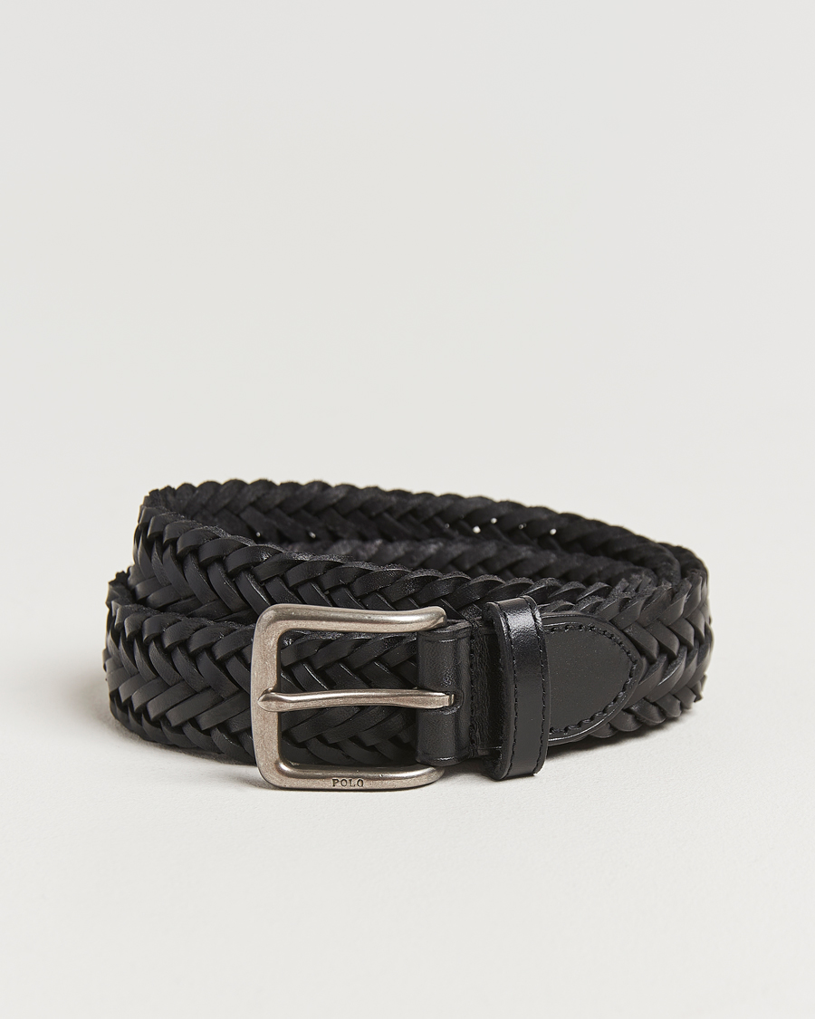 Herre | Belter | Polo Ralph Lauren | Braided Leather Belt Black