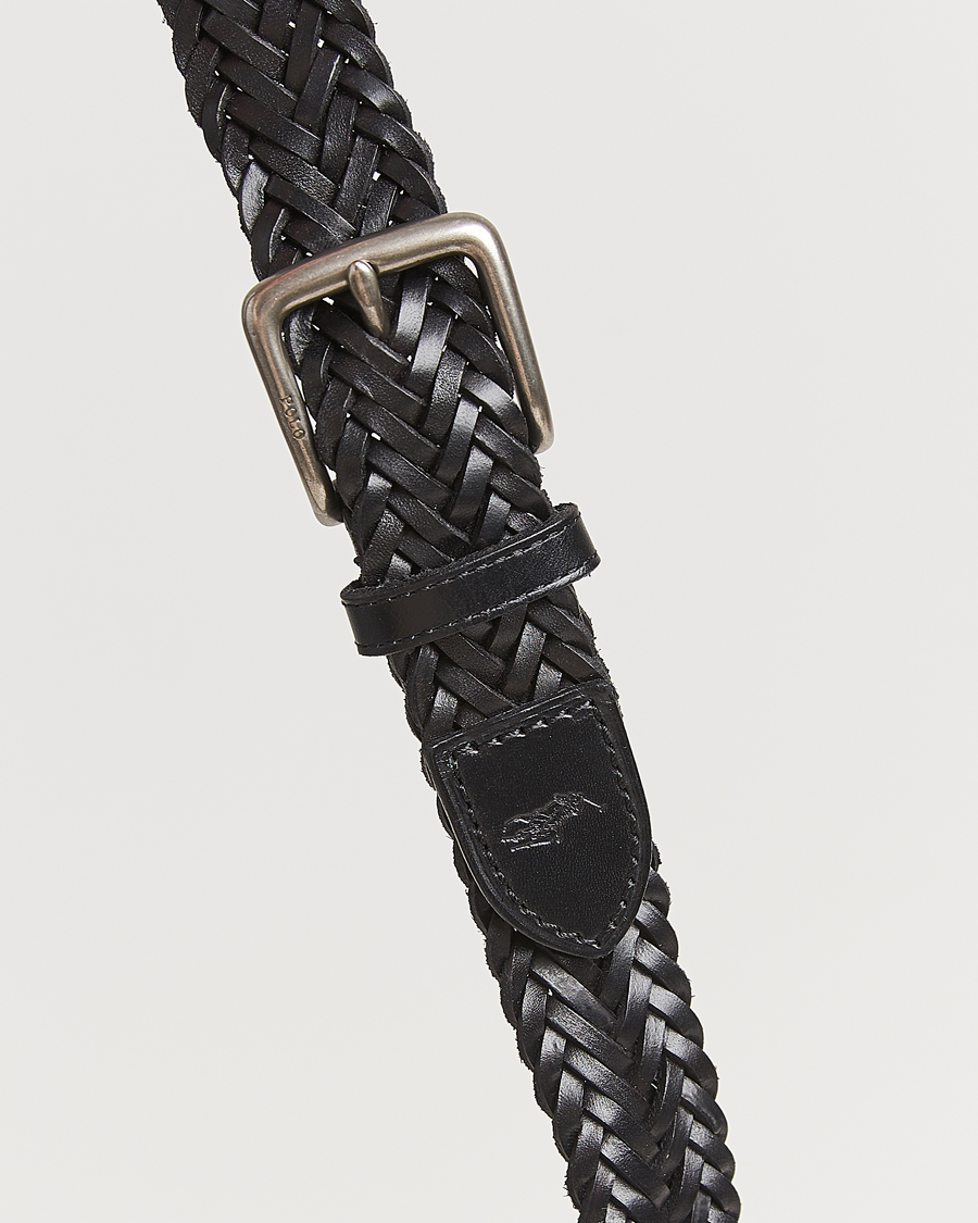 Herre | Belter | Polo Ralph Lauren | Braided Leather Belt Black