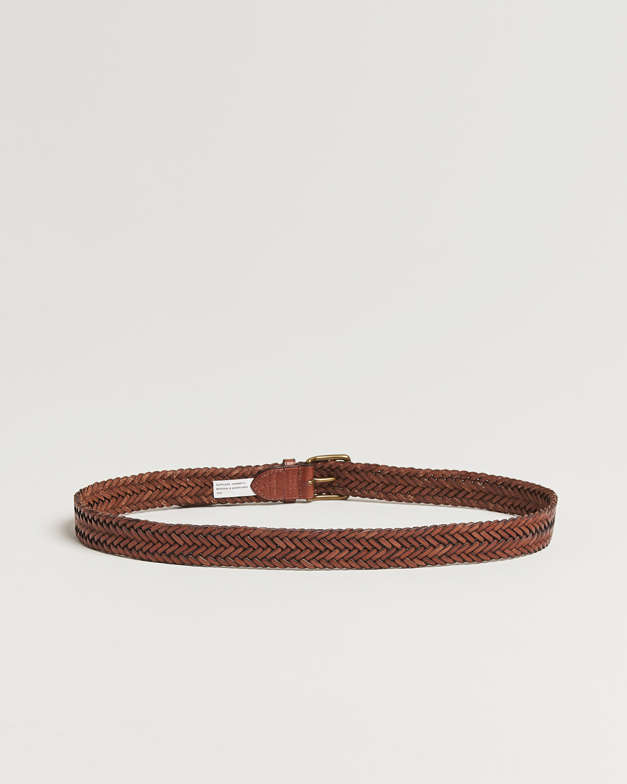 Herre | Belter | Polo Ralph Lauren | Braided Leather Belt Polo Saddle