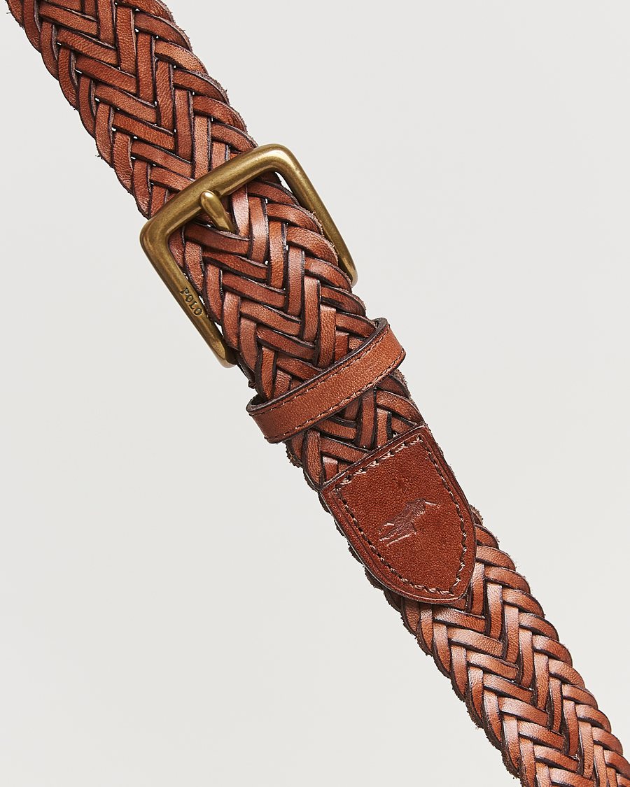 Herre | Belter | Polo Ralph Lauren | Braided Leather Belt Polo Saddle