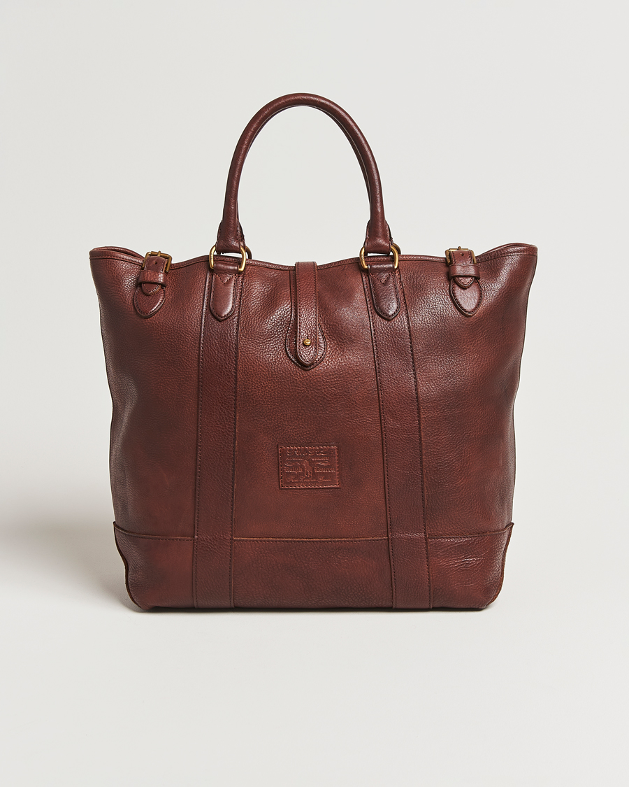 Herre | Vesker | Polo Ralph Lauren | Leather Tote Bag British Tan