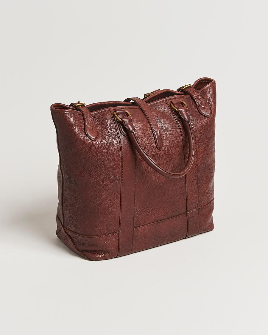 Herre | Vesker | Polo Ralph Lauren | Leather Tote Bag British Tan