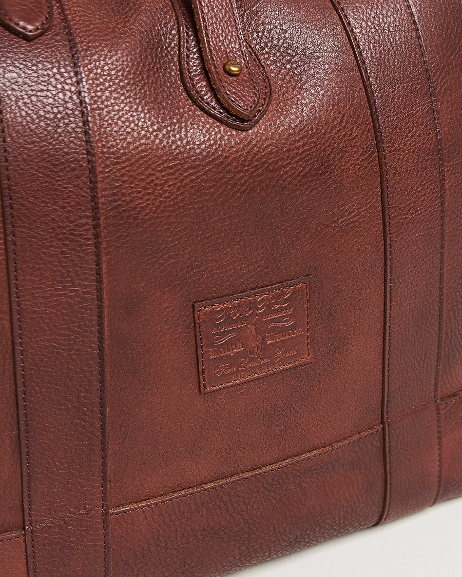 Herre | Vesker | Polo Ralph Lauren | Leather Tote Bag British Tan