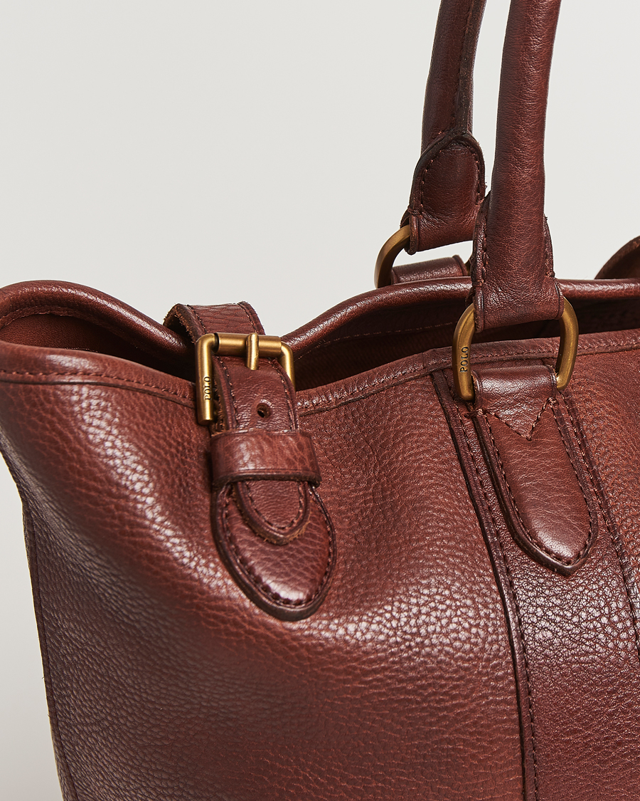 Herre | Vesker | Polo Ralph Lauren | Leather Tote Bag British Tan