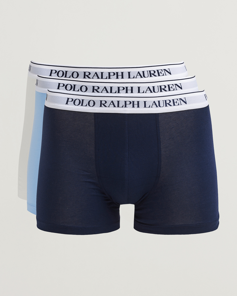 Herre | Undertøy | Polo Ralph Lauren | 3-Pack Trunk Navy/Blue/White