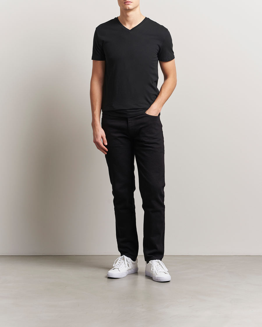 Herre | T-Shirts | Polo Ralph Lauren | 3-Pack V Neck T-Shirt White/Grey/Black