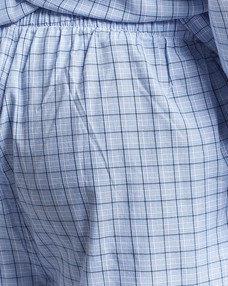 Herre | Pyjamaser og badekåper | Polo Ralph Lauren | Cotton Checked Pyjama Set Blue