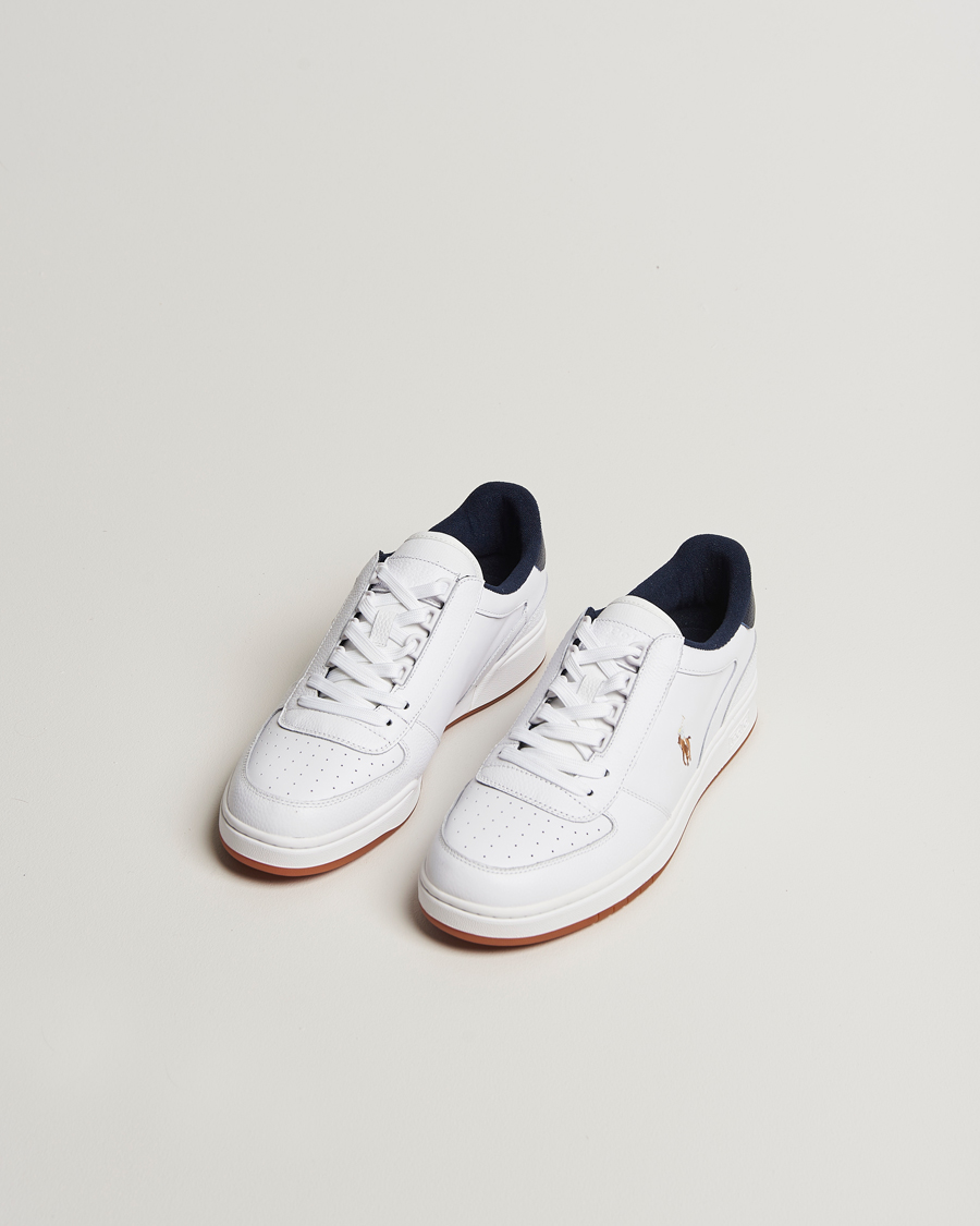Herre | Sneakers | Polo Ralph Lauren | CRT Leather Sneaker White/Navy