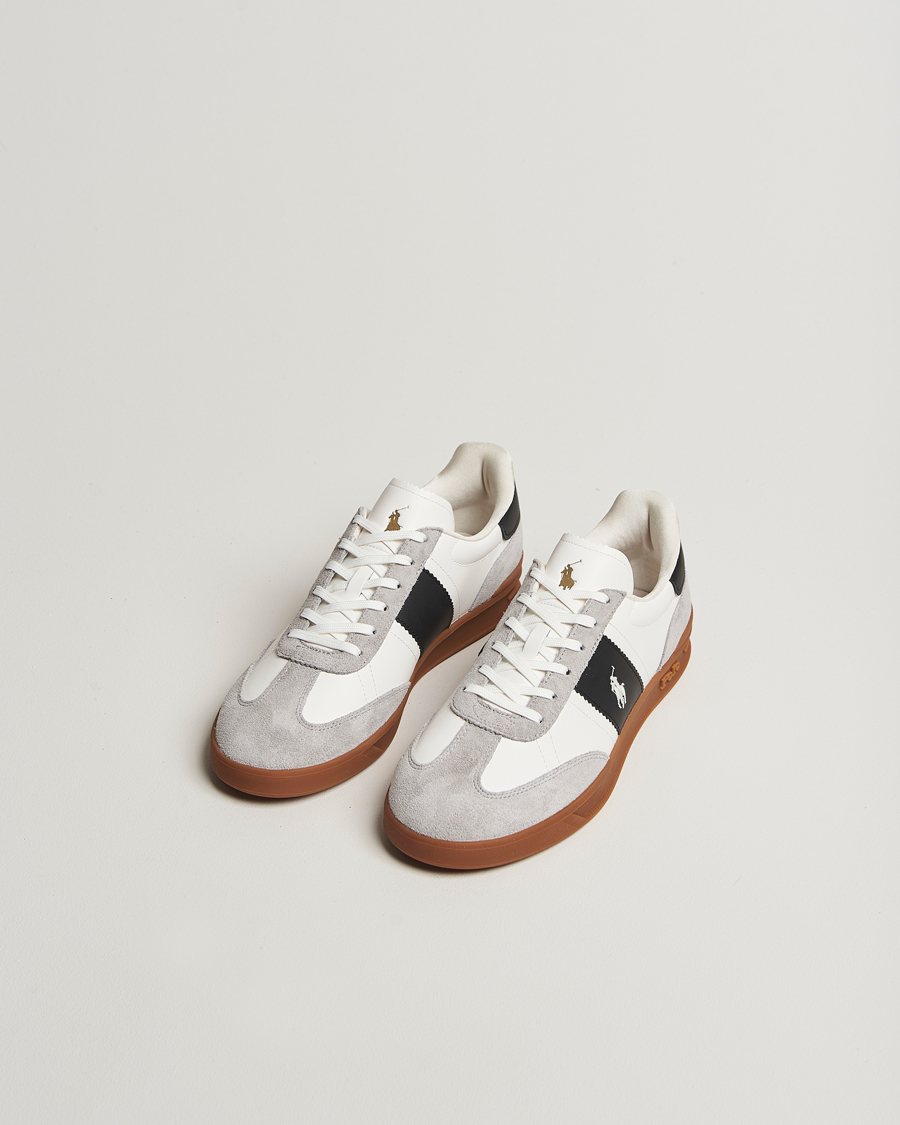 Herre | Sneakers | Polo Ralph Lauren | Aera Leather/Suede Sneaker White/Grey