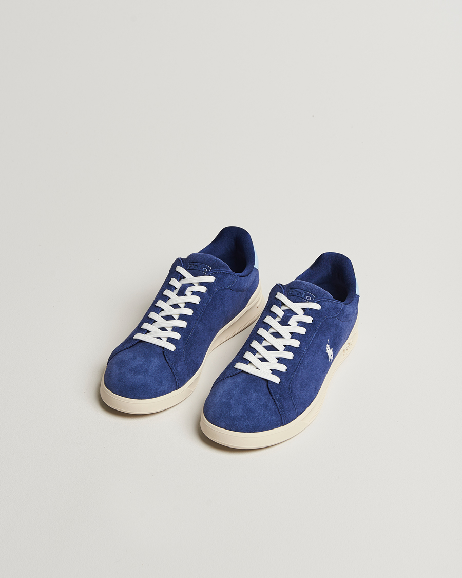 Herre | Sneakers | Polo Ralph Lauren | Heritage Court II Suede Sneaker Navy