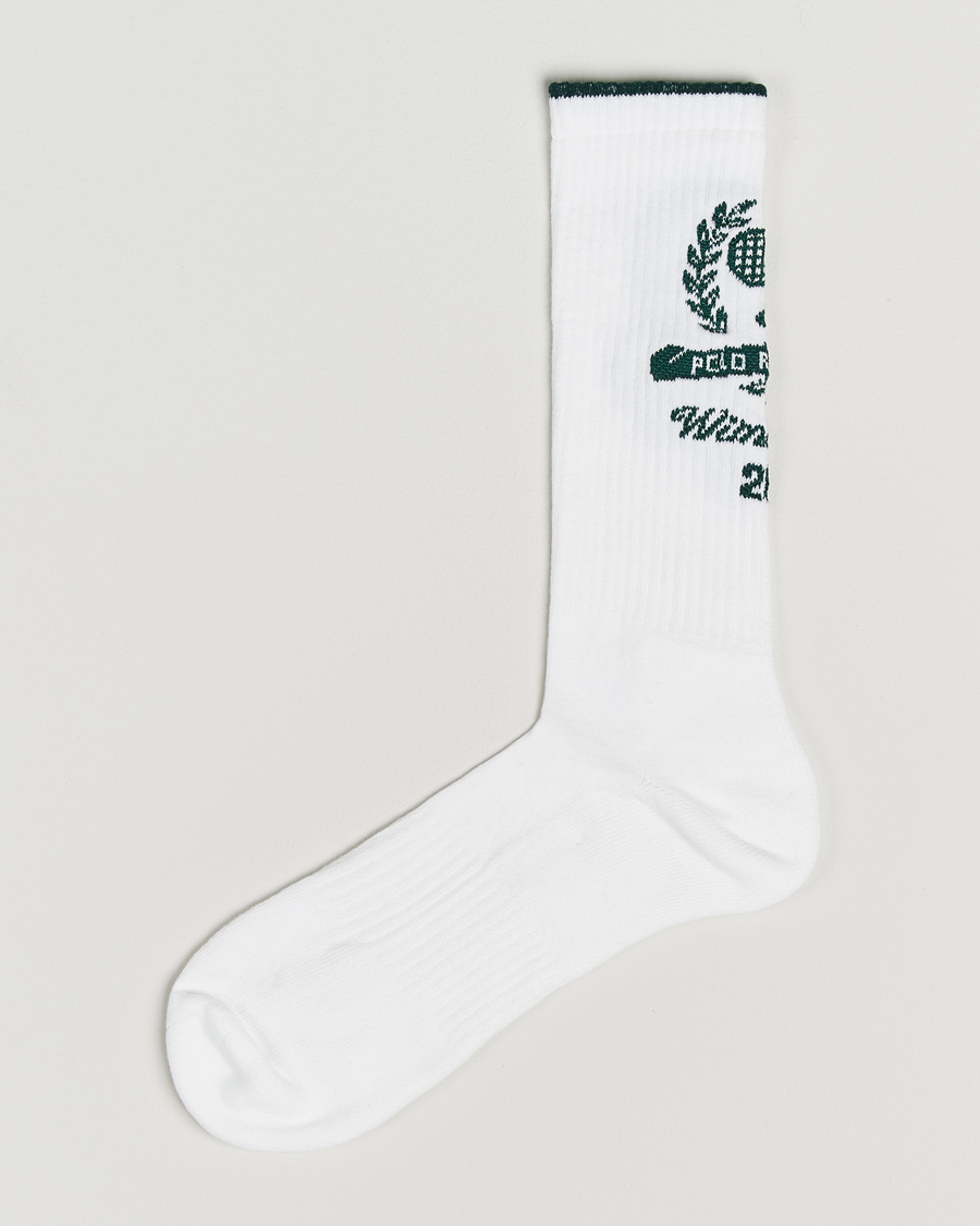 Herre | Undertøy | Polo Ralph Lauren | Wimbledon Crew Cotton Socks White
