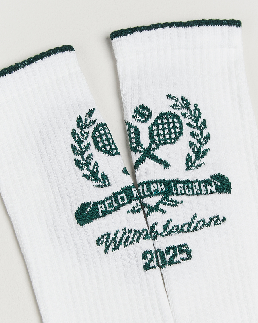 Herre | Undertøy | Polo Ralph Lauren | Wimbledon Crew Cotton Socks White