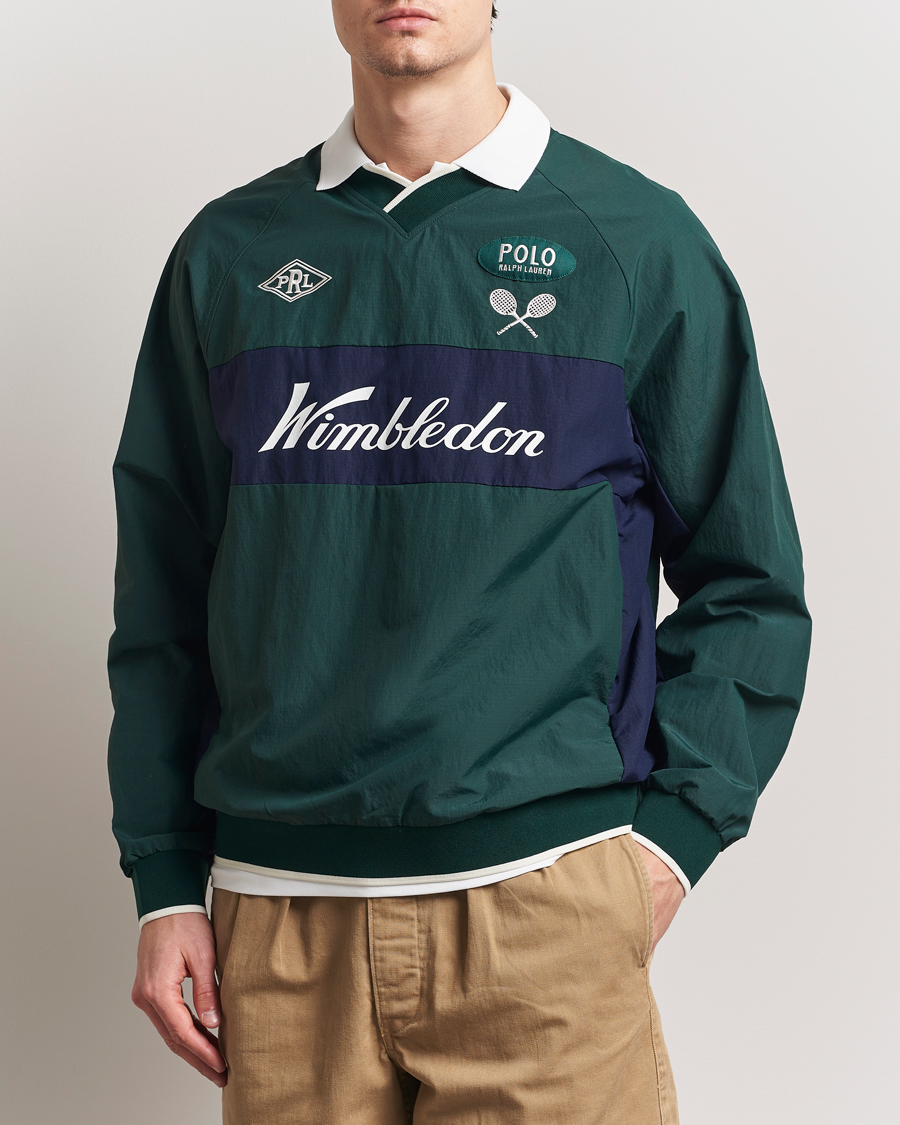 Herre | Gensere | Polo Ralph Lauren | Wimbledon Tennis Pullover Moss Agate/Refined Navy