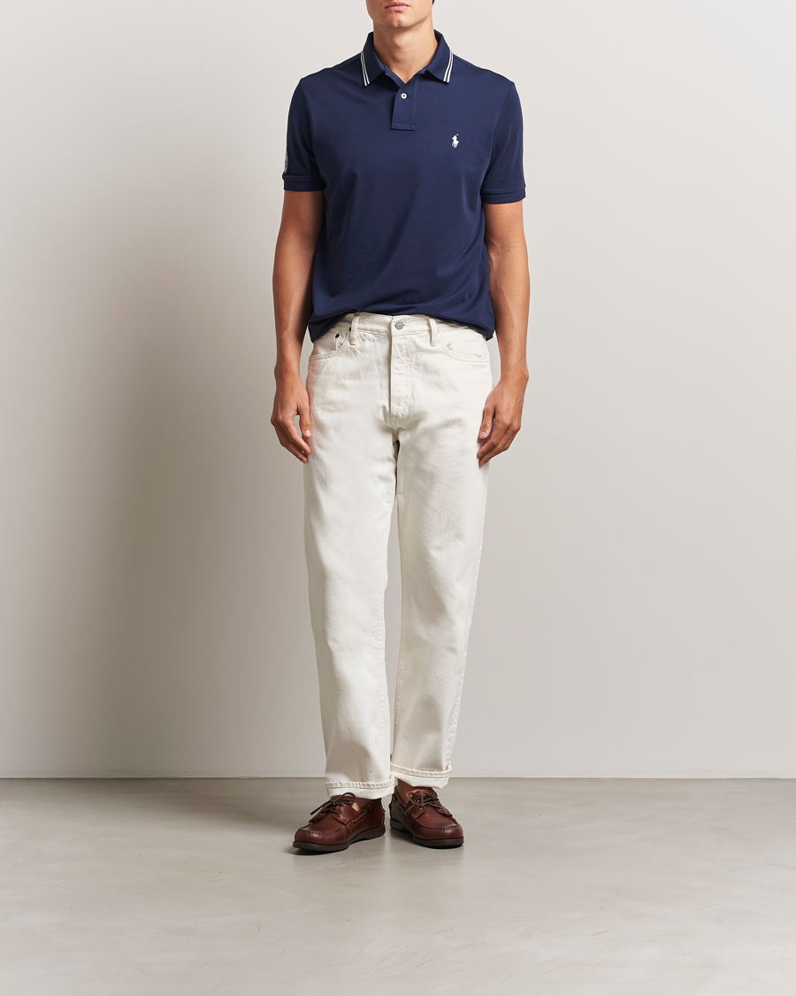 Herre | Pikéer | Polo Ralph Lauren | Wimbledon Performance Polo Refined Navy
