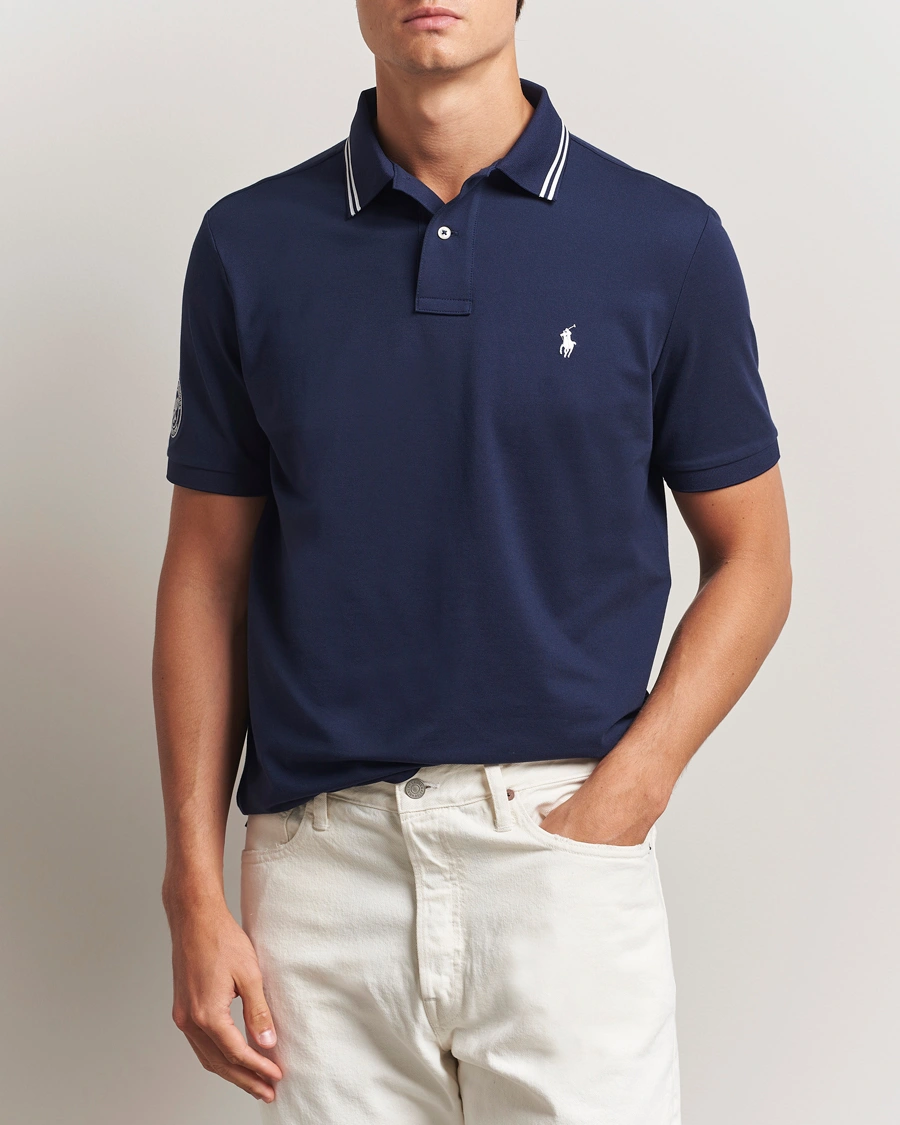 Herre | Pikéer | Polo Ralph Lauren | Wimbledon Performance Polo Refined Navy