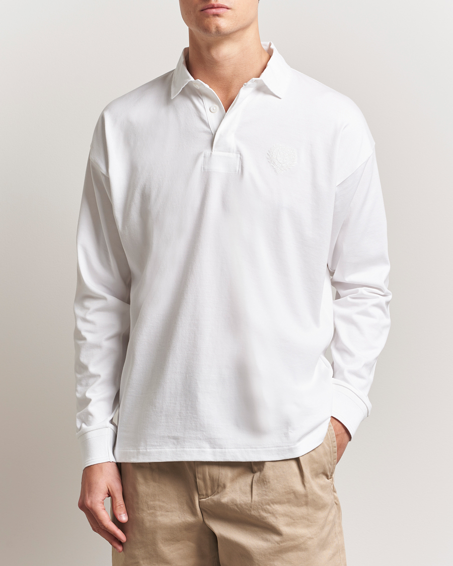 Herre | Pikéer | Polo Ralph Lauren | Wimbledon Long Sleeve Polo Ceramic White