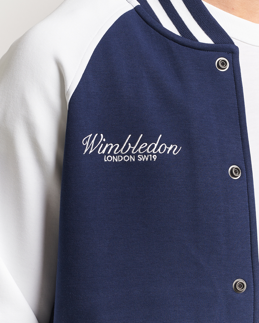 Herre | Gensere | Polo Ralph Lauren | Wimbledon Double Knit Baseball Sweatshirt Navy/White