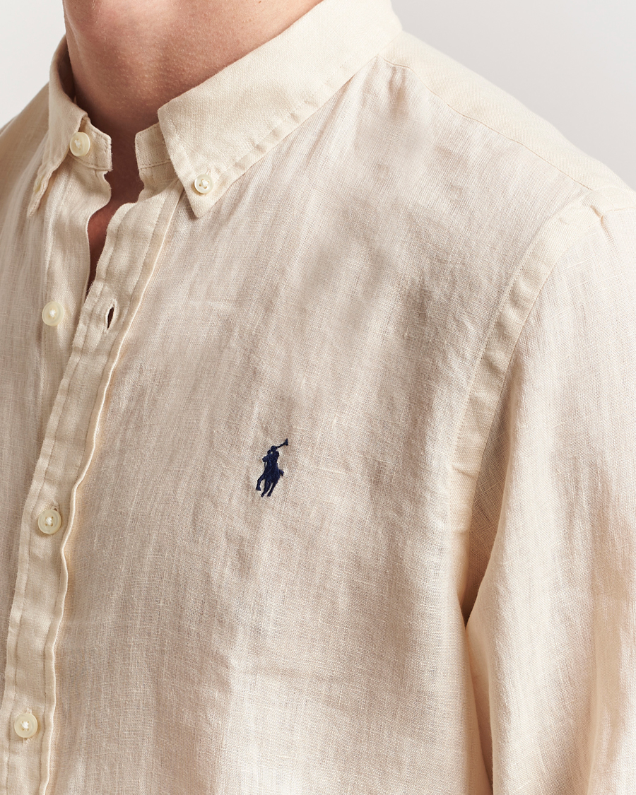 Herre | Skjorter | Polo Ralph Lauren | Slim Fit Linen Shirt Full Cream